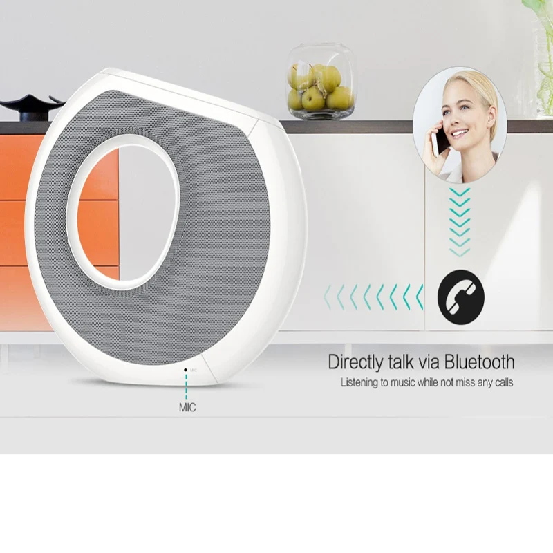 Bluetooth динамик NILLKIN стерео сабвуфер звуковая система будильник Qi беспроводной