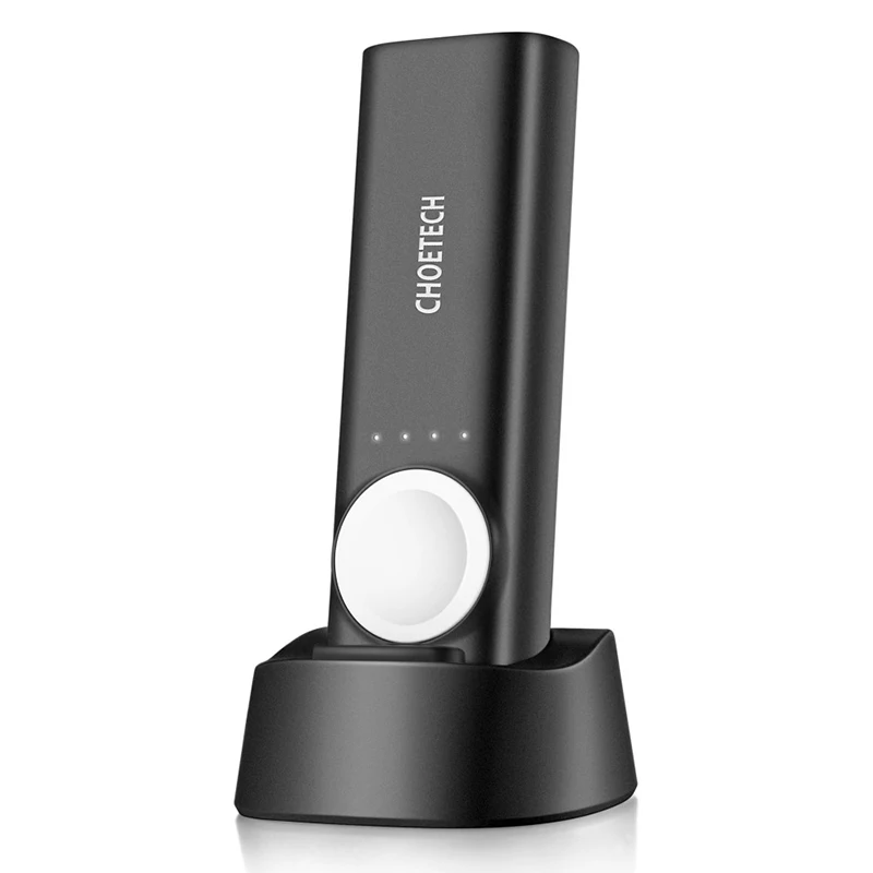 CHOETECH upgrade 2 in 1 Portable QC 4.0 Mobile Power Supply for IWatch Wireless Charger 5000mAh support USB-PD Type-C Power Bank CHOETECH upgrade 2 in 1 Portable QC 4.0 Mobile Power Supply for IWatch Wireless Charger 5000mAh support USB-PD Type-C Power Bank