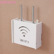 Беспроводная Wi-Fi коробка маршрутизатора ПВХ настенная полка подвесной разъем доска кронштейн ящик для хранения 22 стиля