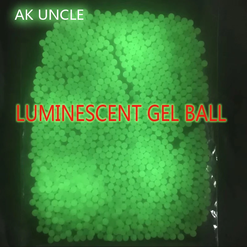 

10000Pcs AK UNCLE 7-8MM LUMINESCENT GEL BALL FOR GEL BLASTERS TOY GUN ACCESSORIES