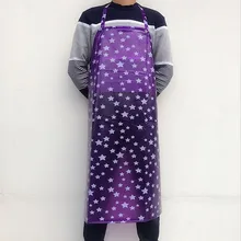 Waterproof transparent apron thickening kitchen canteen aquatic factory female simple long and durable pvc aprons