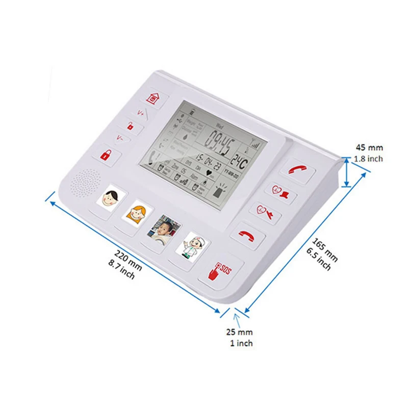 

King Pigeon T4 Direct Factory GPRS GSM Emergency Alarm Telecare Helper System SMS For Blood Pressure Monitor With Android APP