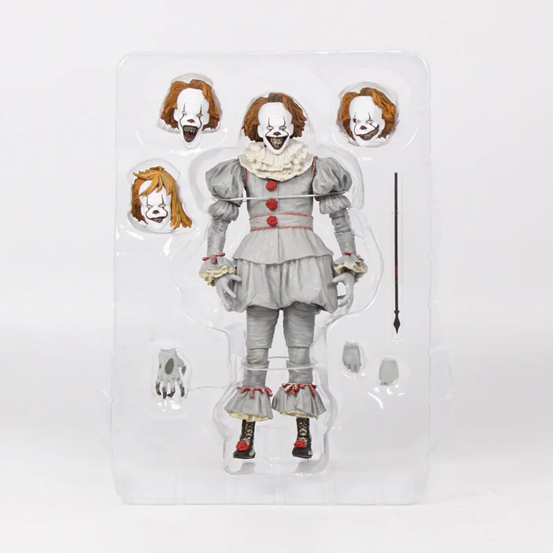 18 см NECA Stephen King's It Pennywise Джокер клоун ПВХ Фигурки Игрушки для мальчиков рождественские куклы детские подарки на Хэллоуин