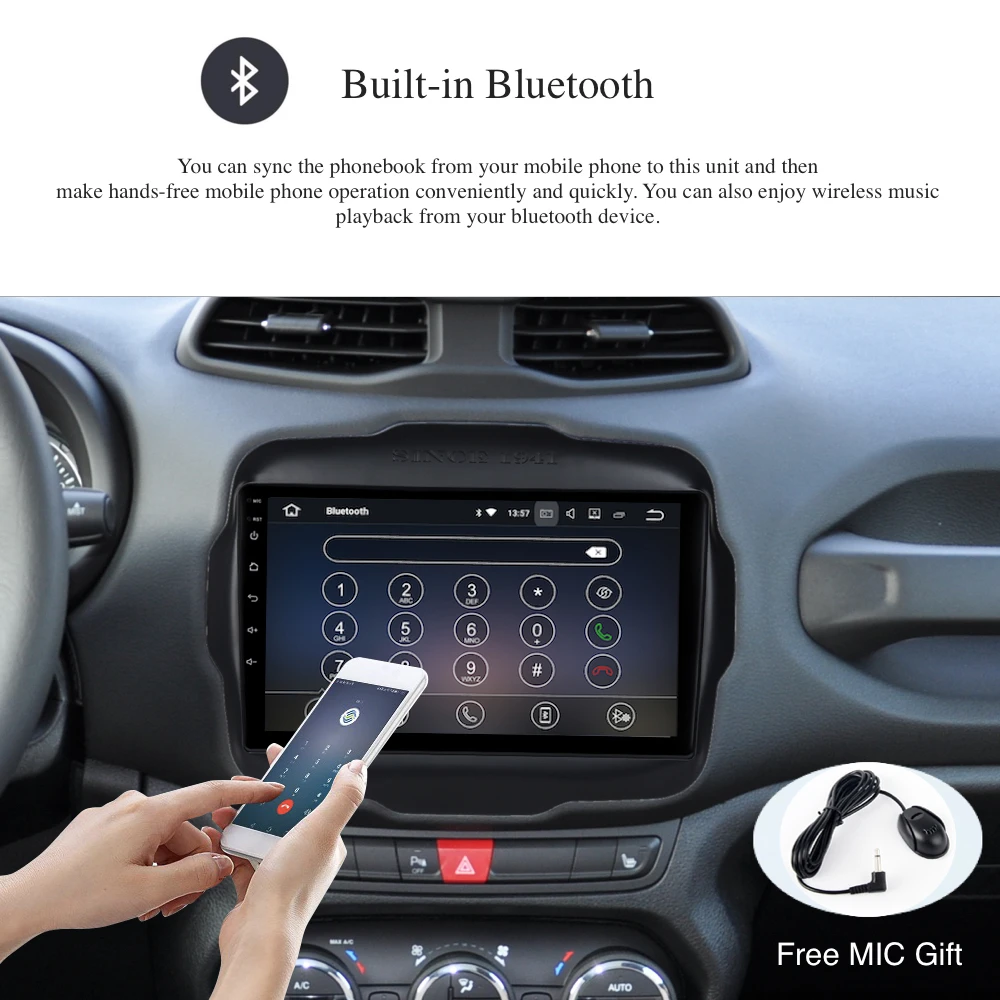 Clearance Car Radio GPS for Jeep Renegade Android 8.0 2015 2016 2017 2018 with canbus 9" IPS Screen Auto Stereo NAVI 4G WIFI RDS USB BT 1