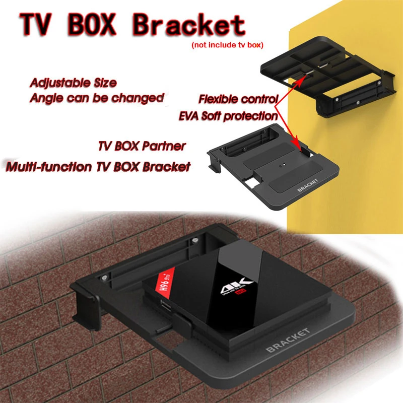 H96 Universal Wall Mount Set Top Box Stand Mounts Bracket Dvd Foldable Mount Router Holder For Tv Box Android Tv Box Set Top Box Set Top Boxes Aliexpress