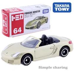 Tomica нет. 64 Porsche Boxster масштаб 1: 64 спортивный автомобиль Takara Tomy супер машины автомобиль литая металлическая модель Новые игрушки подарок