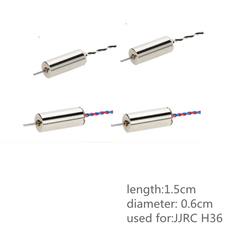 

4pcs Motors For Jjrc H36 Mini Drone Acccessory 2pcs Cw 2 Pcs Ccw Motor Quadrocopter Spare Parts Drons Engines Kits