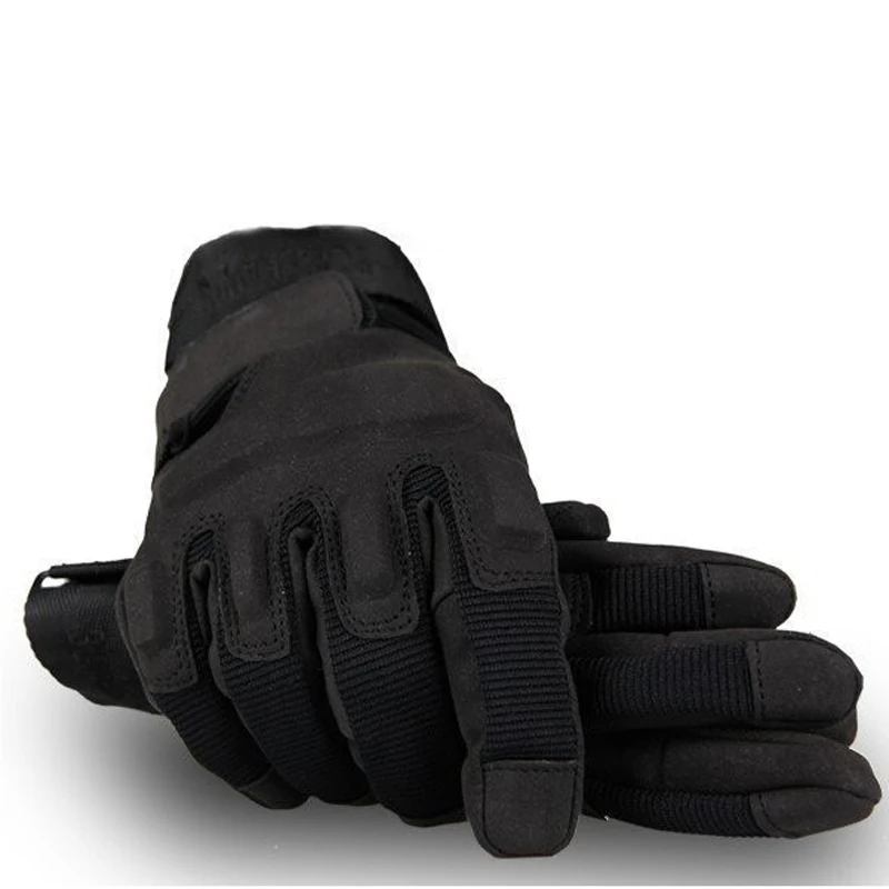 Outdoor Men Adventure Army Gloves Full Finger Military Police Safety Anti-Slippery Leather Wear-Resistant Tactical-Gloves M-XL