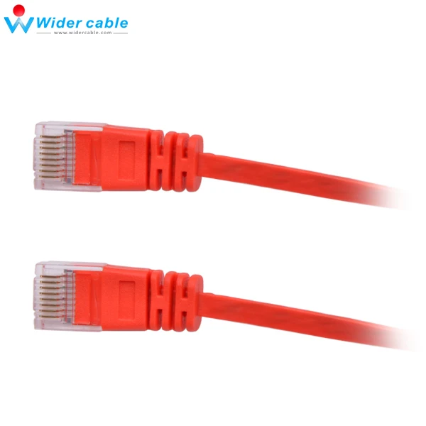 Красный плоский кабель RJ45 CAT6 CAT 6 Ethernet сетевой для компьютера и ноутбука 5 м|cable for