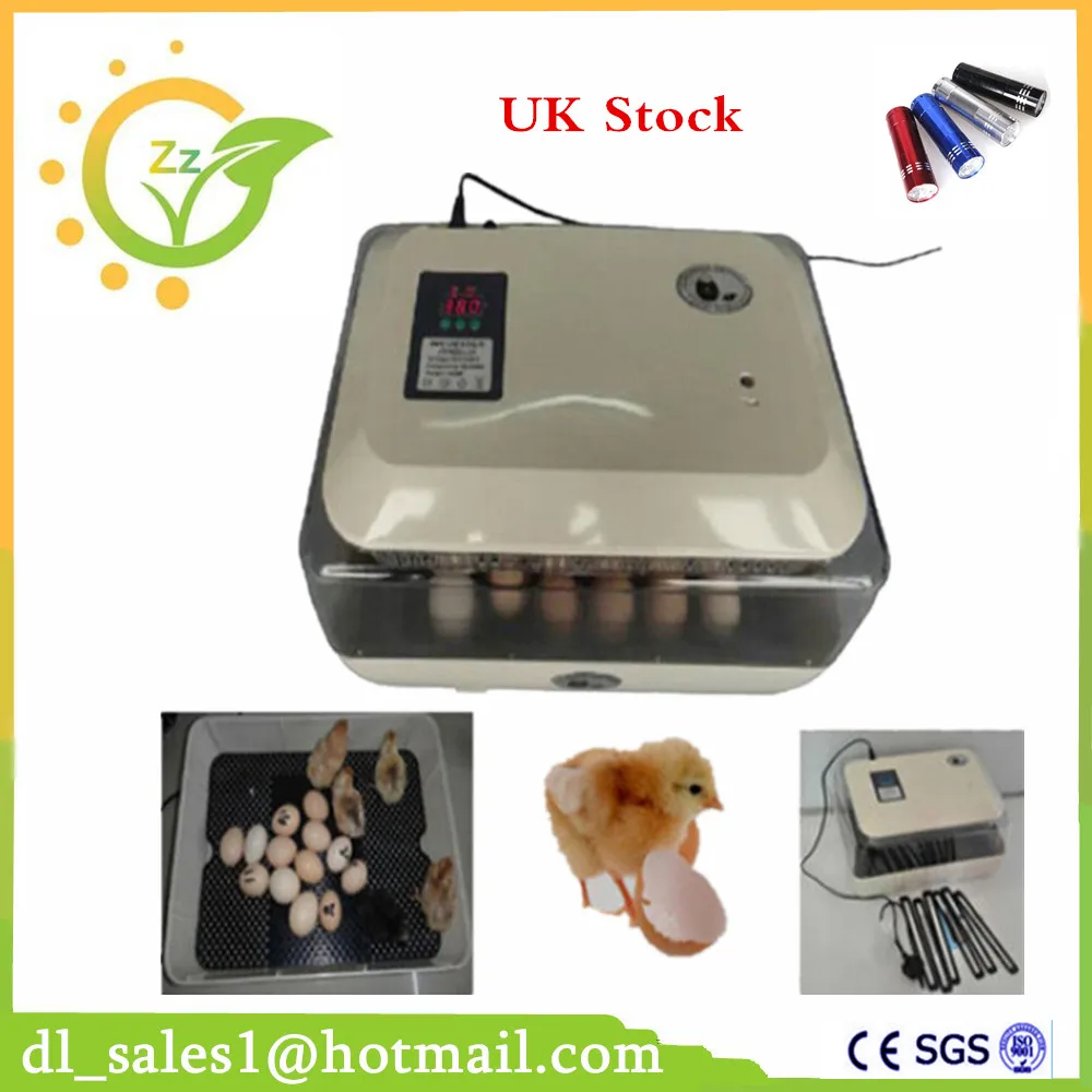 

New LED Display 24 Chicken Mini Eggs Incubator Automatic Egg Duck Poultry Digital Temperature Controllers Incubators