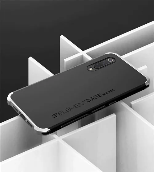 Shockproof Armor Phone Case For iPhone 13 12 Pro MAX 13 Mini 11 XS XR SE 2 8 7 6 Case Aluminum Metal Bumper Matte PC Cover Coque Black and silver