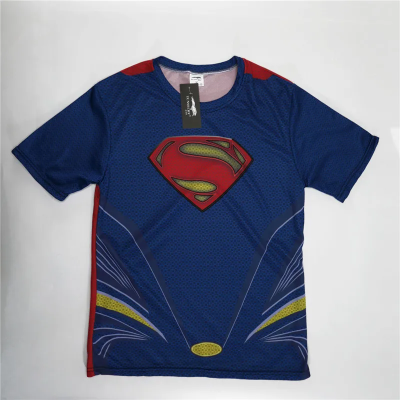 Бесплатная доставка 2018 футболка Супермен/Бэтмен/Человек-паук/Капитан Америка/Халк/Железный человек/Футболка Мужская Фитнес-рубашка