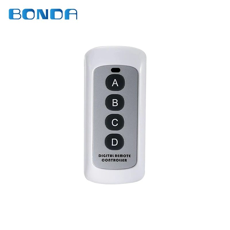 BONDA RF remote control switch EU / UK 1/2/3 Gang golden luxury tempered crystal glass panel with Broadlink rm pro APP Control - Цвет: Four-key remote cont