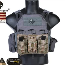 Emerson магазинная сумка для обоймы Чехол MOLLE модуль нападавших Панель для несущая пластина пистолет тройной с открытым верхом EM9337M