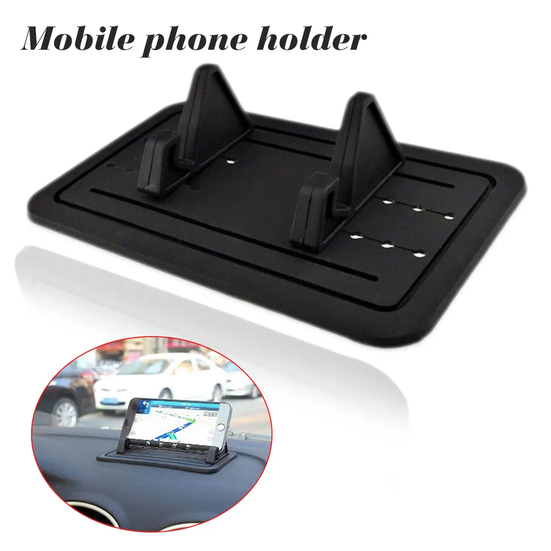 

Universal for Soft Silicone Anti Slip Mat GPS Devices Car Dashboard Phone Holder Mat For Smartphones/iPad Pad