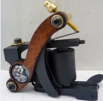 

5Pcs/lot Professional Handmade Tattoo Machine 10 Wrap Coils Iron Cast Frame Custom Tattoo Gun For Liner Shader HTM-6249
