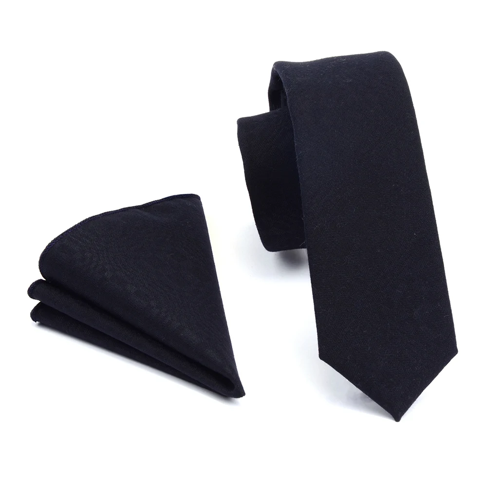 GUSLESON качественный 6 см хлопковый галстук и карманный квадратный набор клетчатый тонкий галстук для мужчин полосатый обтягивающий галстук костюм вечерние и свадебные - Color: 13