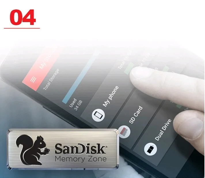 Sandisk USB флэш-накопитель 128 Гб 64 ГБ 32 ГБ оперативной памяти, 16 Гб встроенной памяти, двойной OTG флеш-накопитель высокого Скорость памяти U диск Micro USB3.0 карты SDDD3 для телефона или ПК с ОС Windows