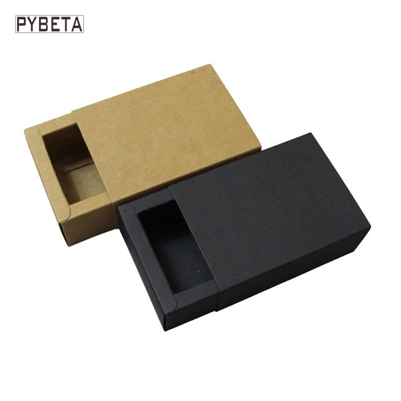 Drawer Type Paper Packing & Shipping Boxes Rectangle Brown White & Black  Color Gift Box - AliExpress