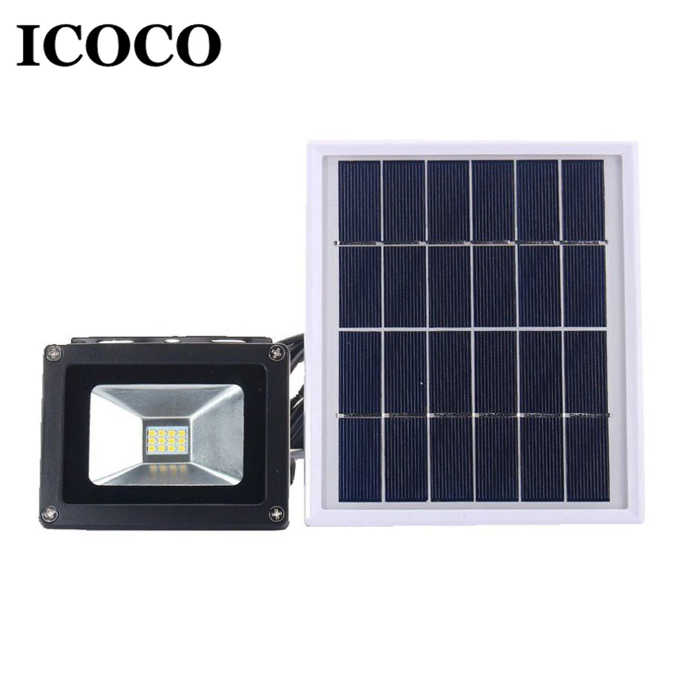 

ICOCO 1pcs Super Bright 12 LED Solar Lamp Light Sensor Waterproof Wall Lamp Security Spot Lighting 3W IP65 Drop Shipping