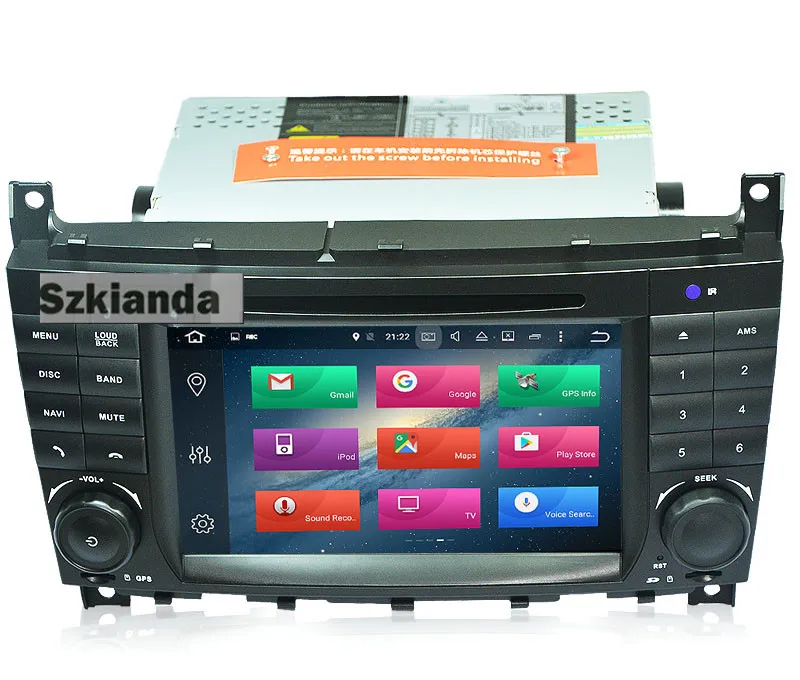 Clearance 2 DinAndroid 8.0 Car DVD Player for Mercedes-Benz W203 2004-2007 c200 C230 C240 C320 C350 CLK 2005 GPS Navigation Radio WiFi 4G 1