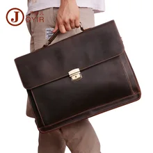 JOYIR Мужские портфели из натуральной кожи, винтажная сумка для ноутбука, деловая Высококачественная Мужская сумка, повседневные мужские сумки через плечо