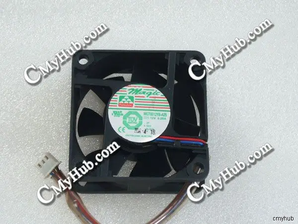 Подлинный для Protechnic MGT6012YB-A25 MGT6012YB A25 DC12V 0.26A 3-контактный 3-проводной 6025 60x60x25 мм