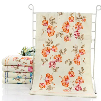 Новое Хлопковое полотенце с цветочным принтом для лица, качественные банные полотенца для рук с рисунком, высококачественное пляжное махровое полотенце s, Petites servitte - Цвет: 10