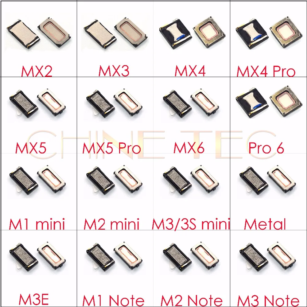 

2x Earpiece Speaker receiver For Meizu MX3 MX4 MX5 MX6 pro6 pro7 plus M1 M2 M3 M3S M5 M5C M5S M6 Note U10 U20 metal M3E E2 E3 A1