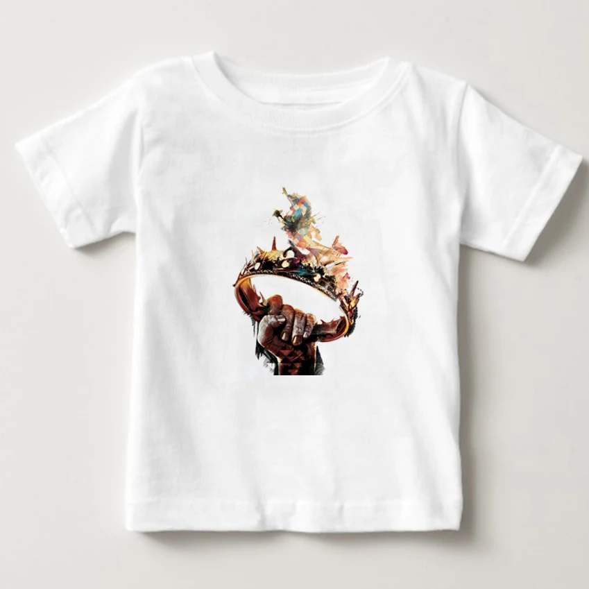 

kids Cartoon T-shirts 2018 Summer top Game of Thrones T-shirt For boy/girl Funny t shirt O-Neck cotton tee camiseta 2-15Y NN