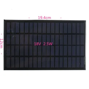 Image 5 - 18V 2,5 W Hohe qualität universal Polykristalline Gespeichert Energie Power Solar Panel Modul System Solar Zellen Ladegerät 19,4x12x0,3 cm