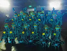 Stage led luminous performance suit jazz personality fluorescent dance performance service