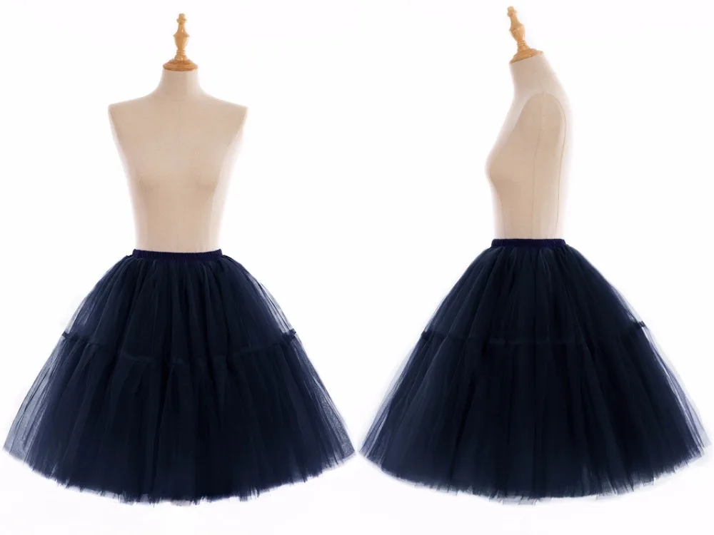 Горячая Распродажа короткие юбки 6 слоев Нижняя юбка для выпускного вечера кринолин подкладка «рокабилли»