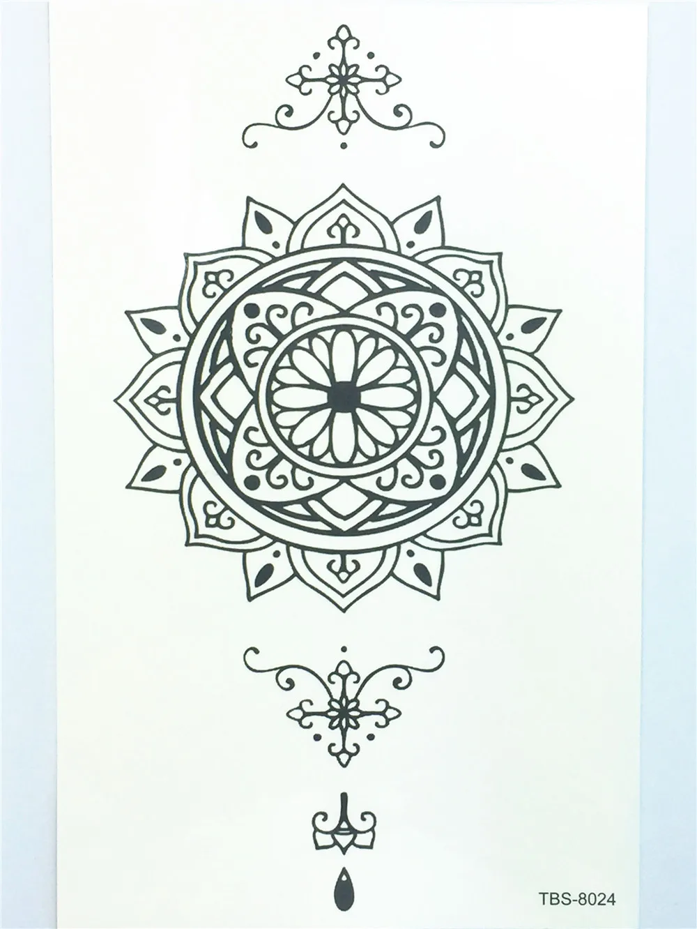 Yoga FlowerTatuagem тату боди арт флэш наклейки 19*11 см Водонепроницаемая временная
