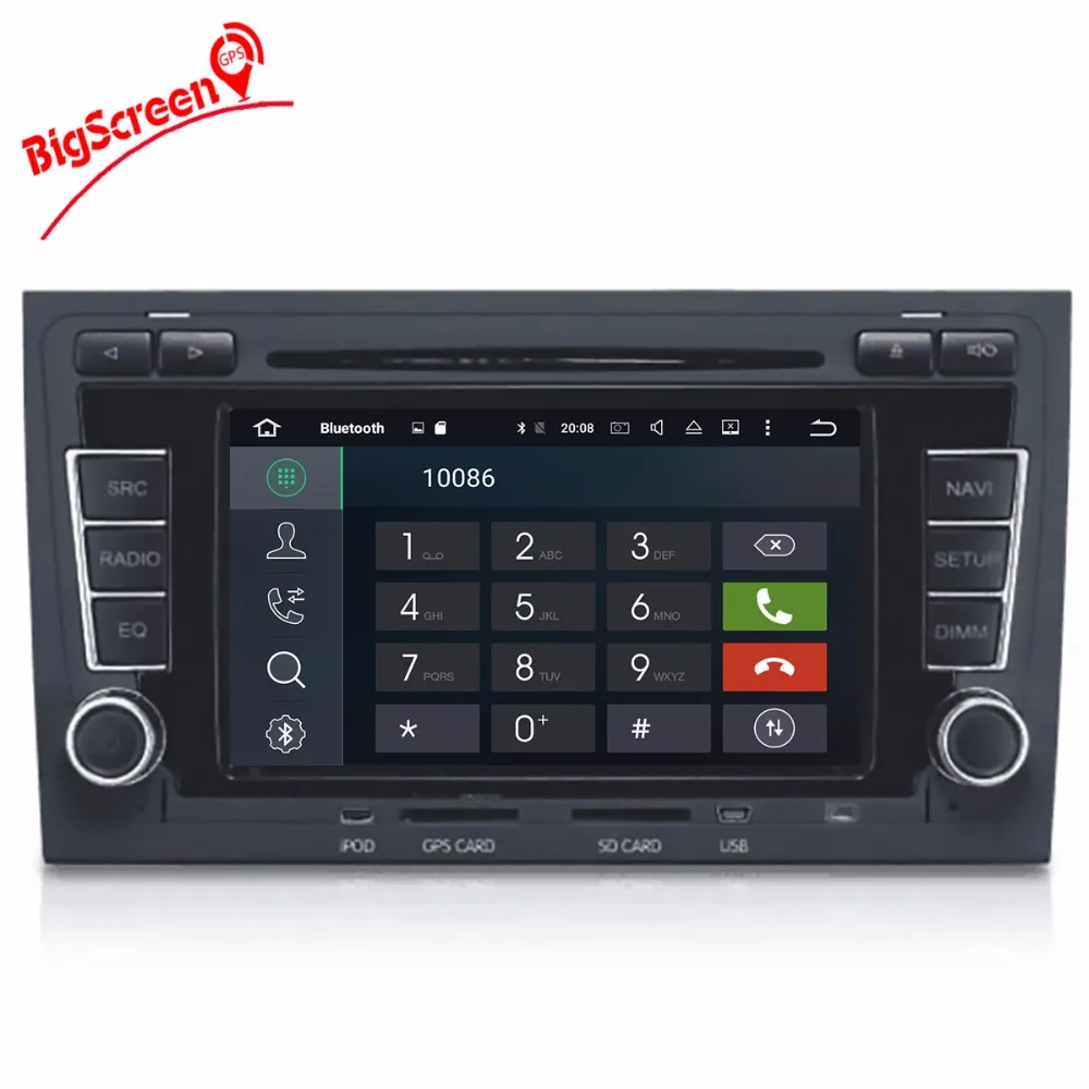 Cheap 2 DIN car DVD GPS For Audi A4 S4 RS4 2003-2012 with dvd player Radio navigation Audio multimedia capacitance touch screen stereo 1