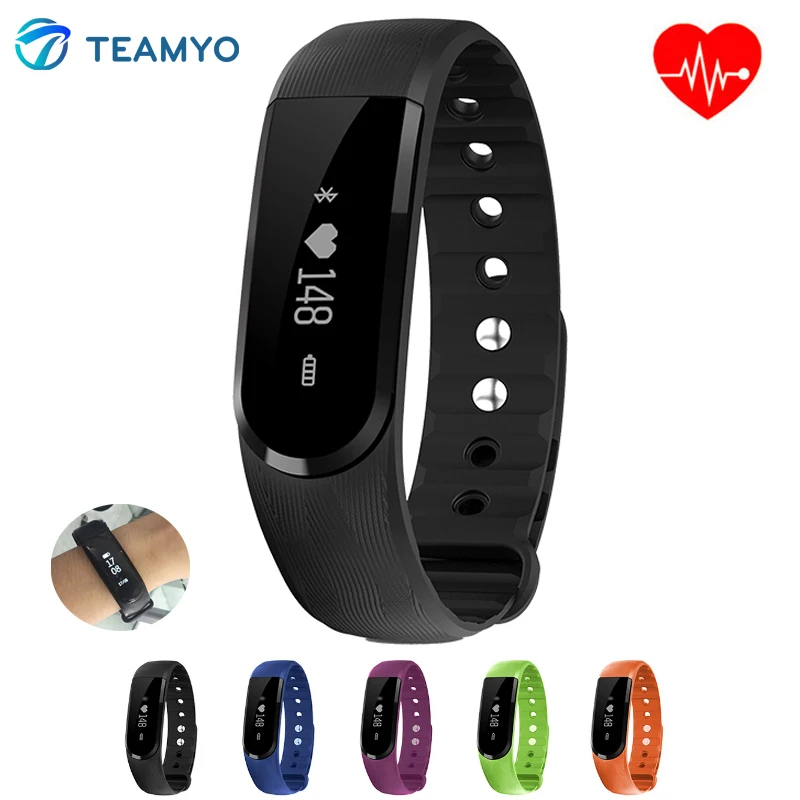 ID101 Smart Band OLED Smart Wristband Heart Rate Monitor Fitness Tracker Smart Bracelet Anti lost Music