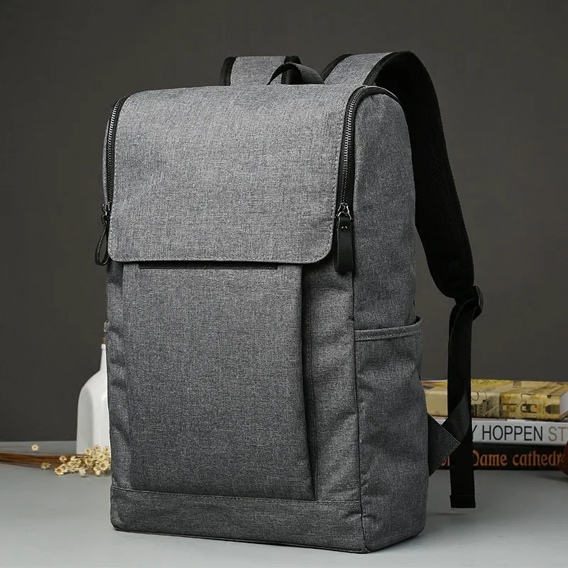 

Large Capacity Canvas Men's Backpack Promotion Striped Laptop Backpack men's canvas bag shoulder Bag Travel Backpack mochila