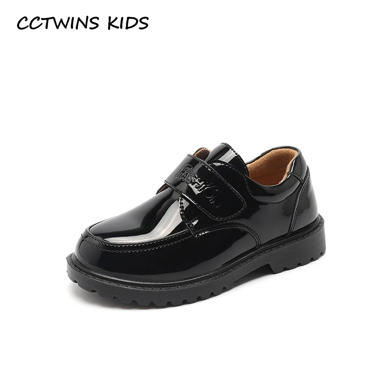 

CCTWINS KIDS 2018 Autumn Baby Boy Pu Leather Shoes Girl Brand Black Oxford Children Fashion Flats Kid Soft School Shoes GX1975