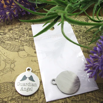 

20pcs--"Guardian Angel"stainless steel charms more style for choosing DIY Charms pendants for necklace