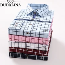 Dudalina Camisa Social Masculina Blusao резервная клетчатая рубашка мужская с длинным рукавом Мода Rete хлопок