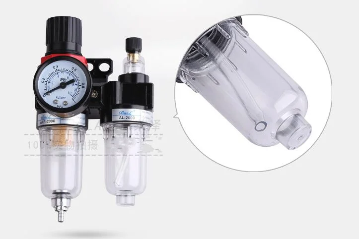 Профессиональный AFC2000 маслоотделитель воды с манометром Пневматический фильтр блок обработки воздуха регулятор давления редукционный