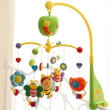 Baby Toys Rotating Children Plastic Crib Toy Baby Musical MobileMultinational musical bed bell Baby Rattle Rotating with Animals