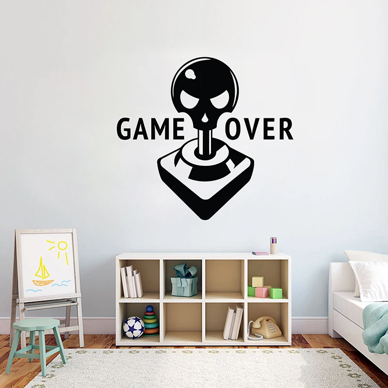 Наклейка на стену для геймера Eat Sleep Game контроллер видео игра настенные наклейки