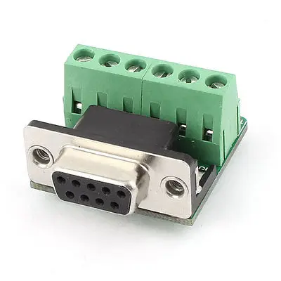 DB9 D SUB DE9 гнездо адаптера на 6P Винтовые клеммы блок Breakout Board|screw screw|socket screwadapter screw |