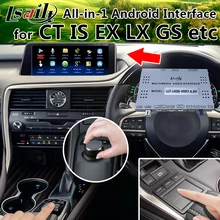 Все-в-1 Plug & Play Android интерфейс gps навигационная коробка для 2017-2010 Lexus NX RX ES CT с LVDS выходом, Mirrorlink, 2USB