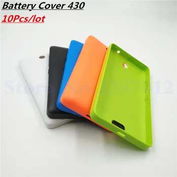

10Pcs/lot Genuine Battery Cover For Nokia Lumia 430 N430 Housing Battery Back Door Cover Case + Side Button With Logo