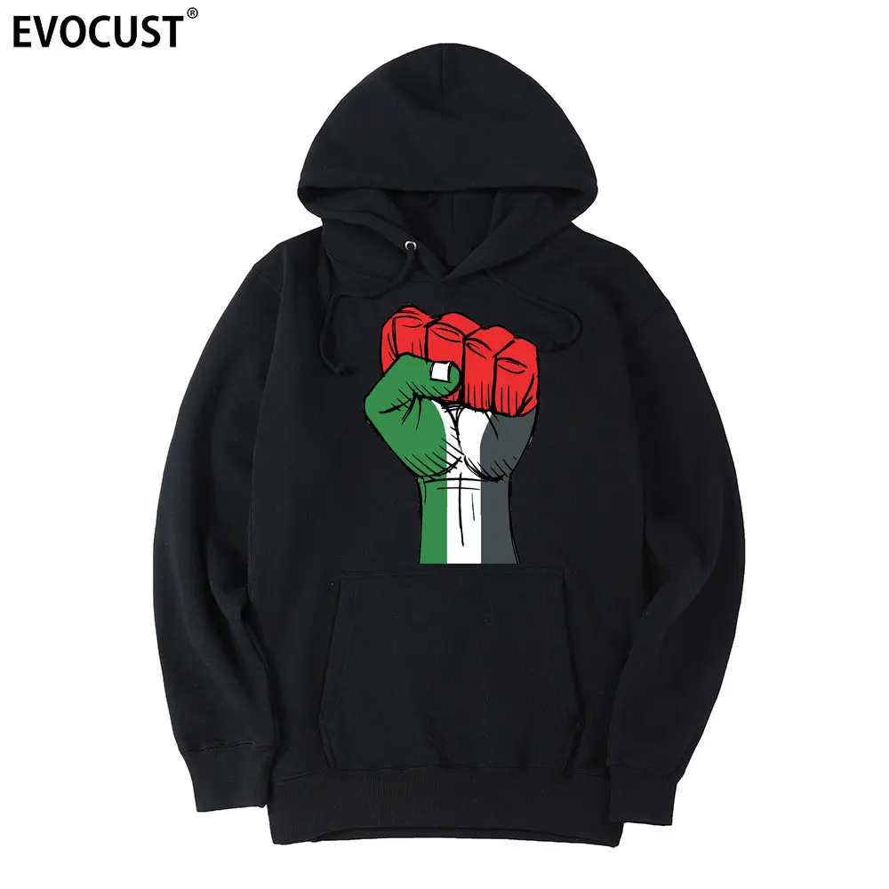 

Fist PALESTINE Palestinian men Hoodies Sweatshirts women unisex Combed Cotton