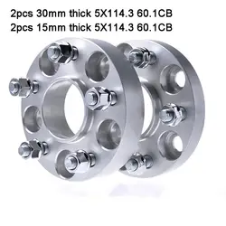 Teeze 5X114,3 60.1CB 2 шт. 30 мм толщиной и 2 шт. 15 мм толщиной Hubcenteric Колеса Spacer адаптеры для Lexus /RX/SC/GS/ES