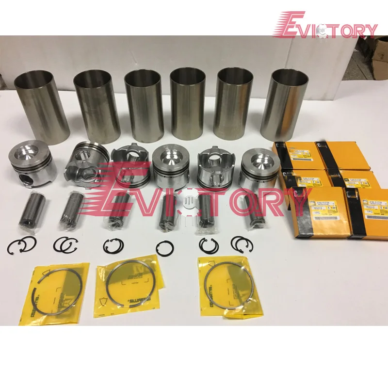 

For Caterpillar EL240B 325B excavator engine rebuild 3116T 3116DITA piston + piston ring cylinder liner full gasket kit