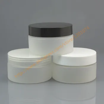 

100g Clear Frosted PET jar with clear/white/black PP lid.Storage Box 100ml Plastic Box Container Packaging Container,thin base
